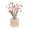 Bloomingville Clear Glass Vase with Woven Natural Cane Sleeve